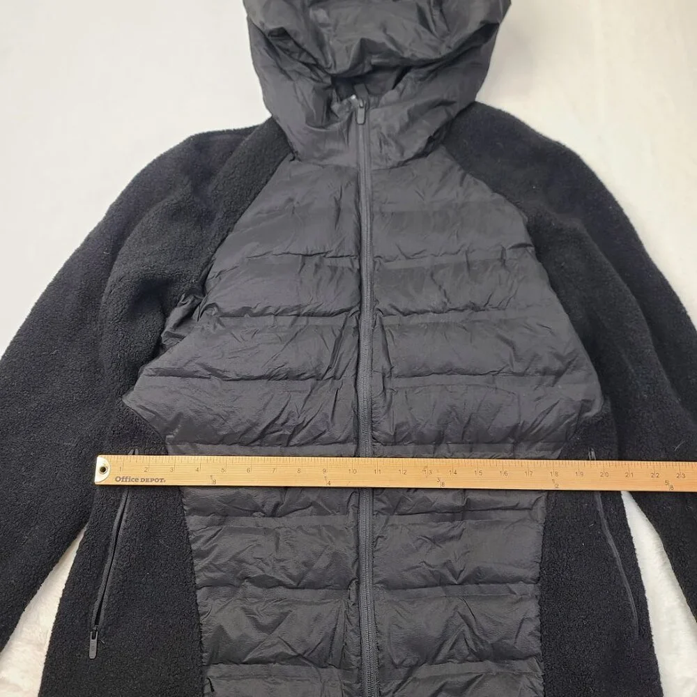 Lululemon Women's Black Go‎ Crazy Insulated Fleece Puffer Jacket Size 2